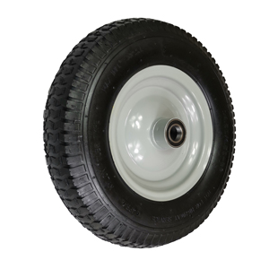 Roues <span class=keywords><strong>de</strong></span> <span class=keywords><strong>brouette</strong></span> neuves en polyuréthane avec jante en acier certifiées BCSI Hanak 16 pouces 4.80/4.50-8 <span class=keywords><strong>Valve</strong></span> TR13 - Product Image 1