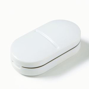 <b>Cutter</b>, Portable Splitter 2-In-1 Pill Case With Stainless Steel Blade, for Small or Large Vitamins Tablets Custom Logo - Product Image 2