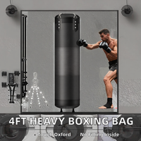 Sac de frappe Oxford 4FT pour adultes, sac de sable de boxe personnalisé avec logo pour MMA et Kickboxing