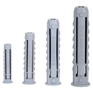 NINDEJIN 100 pièces/sac, tube d'expansion en plastique, bouchon en caoutchouc, chevilles murales, chevilles murales à nervures M6 M8 M10, <span class=keywords><strong>vis</strong></span> autotaraudeuses - Product Image 3