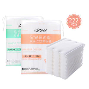 Lmltop Tampons Cosmétiques 222 Pièces, Trois Couches, Extra Épais, Pour Démaquillage, Nettoyage du Visage et Compresse Humide - Product Image 5