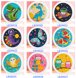 Kit de jouets éducatifs pour enfants DIY, mini peinture au <span class=keywords><strong>diamant</strong></span> 5D avec cadre, <span class=keywords><strong>licorne</strong></span> blanche encadrée - Product Image 6