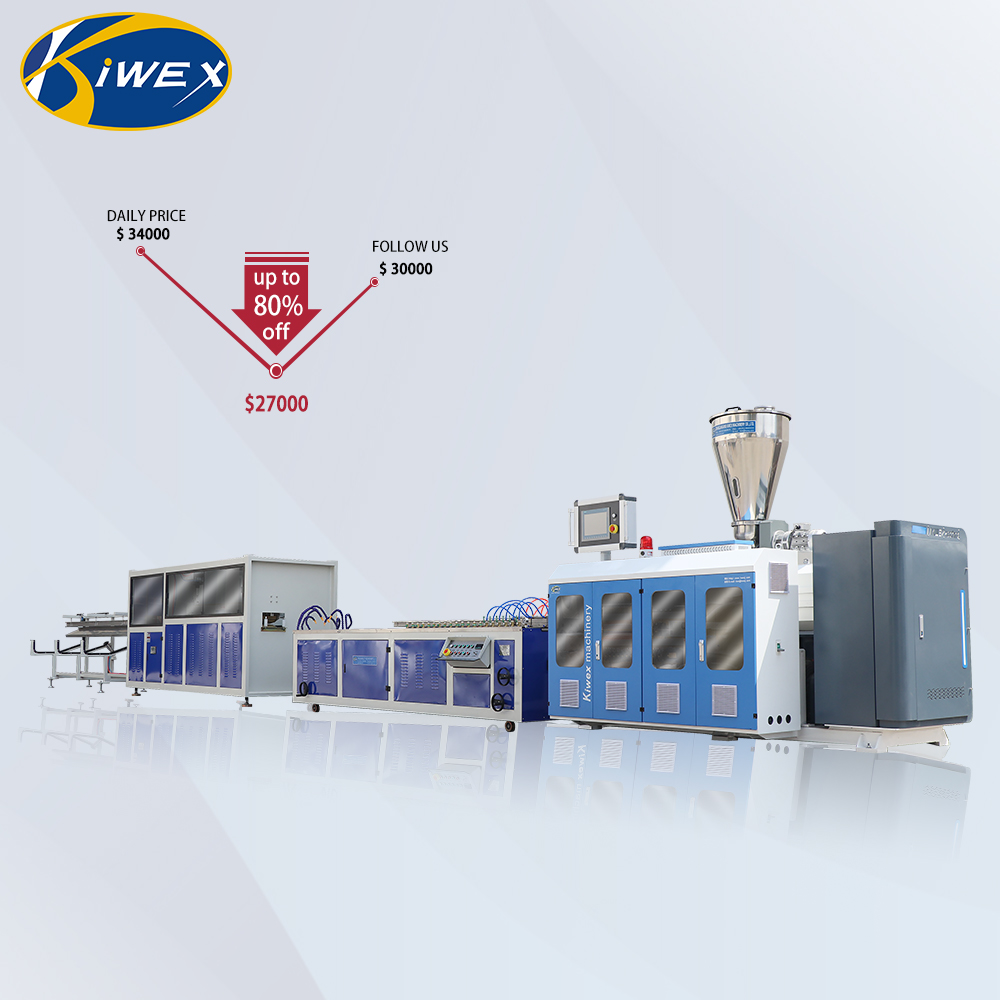 Линия по производству/ПВХ для стен и потолочная панель доска Линия штранг-прессования WPC Профиль панели экструдер машина