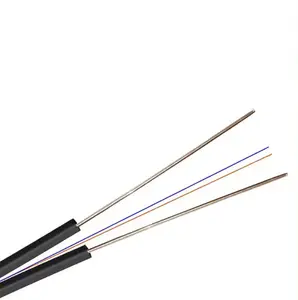 Câble à fibre optique extérieur GJXH à 2 conducteurs monomode 9/125 2*3mm FTTH drop câble à fibre optique