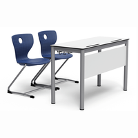 Meubles scolaires, ensemble de bureau et chaise double pour enfants