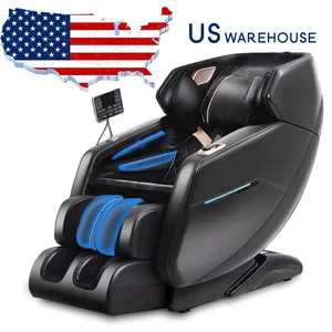 us warehouse 4d 3d Zero Gravity Massage Chair For Body Foot Neck Leg shiatsu Air Pressure Multifunctional Massage Chair