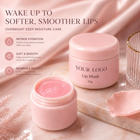 Ensemble de soins pour les lèvres vegan bio de haute qualité, trio de soins pour les lèvres, gommage, masque, baume, hydratant, exfoliant, réparateur, lèvres lisses, coffret cadeau