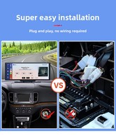 Enregistreur de Conduite Portable 10 Pouces OLED Haute Définition avec GPS Sans Fil, Dispositif de Navigation Automobile Transfrontalier, 1 An de CarPlay