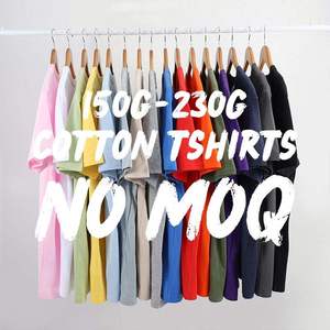 T-shirt à manches courtes de haute qualité, 280 g/m², poids lourd, logo vierge, coupe classique, impression unie, col haut, homme, 100 % coton - Product Image 3