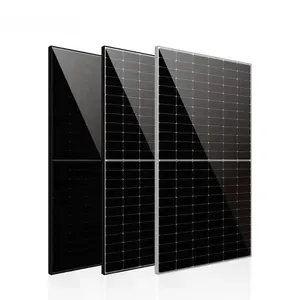 PERC 415W全黑太阳能电池板395W单晶硅太阳能电池板400w批发太阳能电池板