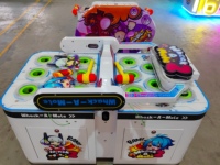 Machine de jeu d'arcade électronique à pièces, machine à frapper les haricots, jeu d'arcade à 2 joueurs, machine à frapper les taupes pour les parcs d'attractions