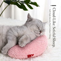 Coussin de soutien cervical en peluche en forme de U pour animaux de compagnie, doux et moelleux, protection cervicale confortable, coussin de soutien pour chats et chiens, jouets interactifs