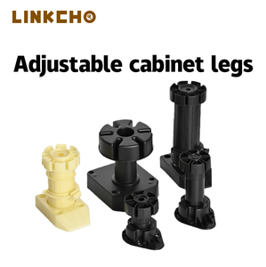 أرجل أثاث قابلة للتعديل من البولي بروبيلين من لينكشو، متينة للمطابخ وغرف الطعام والفنادق وخزائن غرف المعيشة - تصميم عصري من البلاستيك - Product Image 2