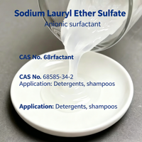Sodium Lauryl Ether Sulfate (SLES) 70% matière active, haute mousse et faible irritation pour cosmétiques, détergents et nettoyage industriel