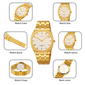 Men's round chronograph <b>watch</b> Luxury stainless steel wristwatch 30M waterproof quartz <b>watch</b> - Product Image 2