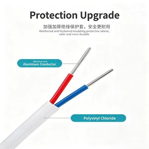 Cavo Piatto BLVVB con Anima <span class=keywords><strong>in</strong></span> Alluminio 2*2.5/4 mm² a Doppio Isolamento per Cablaggio Interno <span class=keywords><strong>in</strong></span> Impianti Domestici - Product Image 3