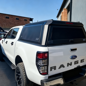 หลังคาแข็งแบบสปอร์ตสำหรับรถกระบะ 4x4 ผลิตจากอลูมิเนียมอัลลอยด์ ทนทาน กันน้ำ พร้อมระบบล็อค ติดตั้งง่ายไม่ต้องเจาะ <span class=keywords><strong>ส</strong></span>ำหรับ FORD RANGER ปี 12-22/MAZDA BT50 - Product Image 2