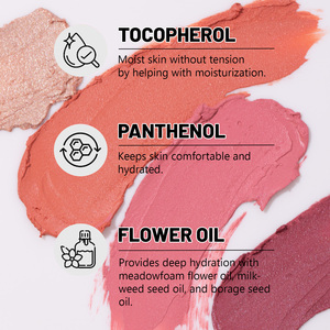 Fard à joues vegan mat et scintillant avec logo personnalisé, teinte pour le visage, crème de beauté, bâton de fard à joues, marque privée - Product Image 3