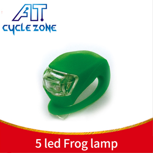 Nueva bici rana de silicona impermeable bicicleta LED Aviso de silicona luz montar super brillante luz plegable bicicleta luz de - Product Image 5