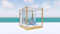 Vente en gros, lit de plage en plein air, piscine, lit de soleil, chaise longue en bois de teck