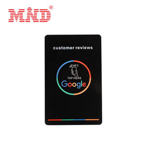 Google 검토 용 맞춤형 NFC 칩 소셜 미디어 플라스틱 명함 - Product Image 4