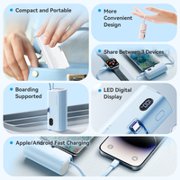 Module de batterie externe Vention 22,5 W, capsule de batterie externe USB portable, 4800 mAh, batteries externes mobiles
