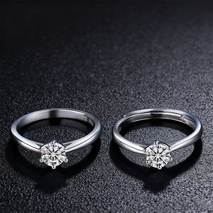 Anillos de Moissanita 1CT 2CT 3CT 5CT Anillos de Moissanita de Plata de Ley 925 - Product Image 3