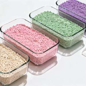 Litière pour chat en tofu biodégradable, écologique, en bois de pin, à base d'amidon de maïs, jetable dans les toilettes, sans blocage, charbon actif, sans poussière - Product Image 1