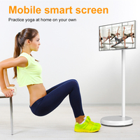 Mini Televisor con Pantalla Táctil de 21.5 Pulgadas, Tabletas con Pantalla Plana, TV con Batería Integrada, Pantalla LED Portátil, Smart TV Android para Trabajar