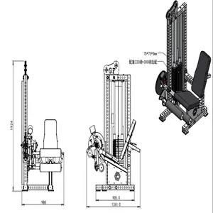 2023 produk baru mesin ekstensi kaki untuk Pusat Kebugaran