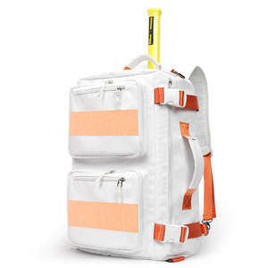 Sac à dos de sport personnalisé de l'usine de Guangzhou, unisexe, grande capacité, ouverture à fermeture éclair, sangle détachable, blanc, noir, bleu foncé, printemps 2024 - Product Image 4