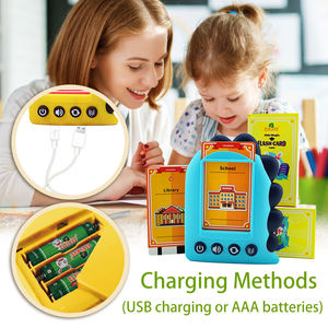 Machine à cartes d'apprentissage pour enfants, lecteur de cartes mémoire, <span class=keywords><strong>vocabulaire</strong></span> pour enfants, cartes flash parlantes en ourdou - Product Image 4