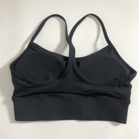 GC Couleur unie Yoga Wear Fitness Brassière pour femmes Sous-vêtements de sport Doux Elastique Serré Bretelles Fines Beau Gilet Bretelles Cœur