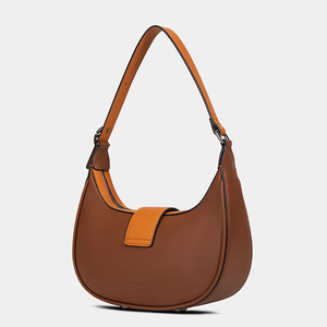 <span class=keywords><strong>Borsa</strong></span> a Tracolla da Donna in Pelle PU Personalizzata, Produzione ODM OEM Certificata BSCI, <span class=keywords><strong>Borsa</strong></span> a Mezzaluna Sottobraccia Stile Hobo - Product Image 3