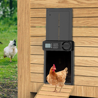 2024 nouveau poulailler porte anti-pincement à piles avec écran LCD porte de poulailler