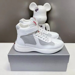 2026 Designer High Top <b>Split</b> Leather Sporty Mesh Casual Fashion Walking <b>Shoes</b> High Quality Men's Streetwear Outdoor - Product Image 3