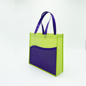 Bolsa de compras de lona de algodón ecológica personalizada impresa con patrón de logotipo y mango de PP diseño no tejido sostenible - Product Image 3