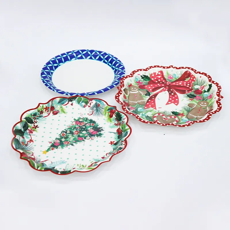 Vietnam factory produces disposable birthday party dessert table decoration tableware plate