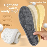 Semelle intérieure intégrale en velours PU super doux pour l'hiver, avec coussinet en coton épais, peluche, déodorant, confortable, respirante, unisexe