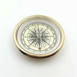 เคสทรงรีขนาดกะทัดรัดทำจากทองเหลืองโบราณคุณภาพสูงพร้อมหน้าอ่านง่ายสำหรับการนำทางกิจกรรมกลางแจ้งจากอินเดีย - Product Image 2