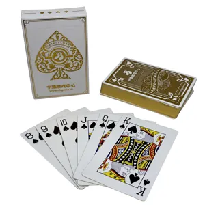 Stampa di carte da gioco con bordi d'oro personalizzati di alta qualità Premium