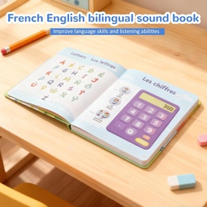 Livre sonore bilingue français-anglais pour l'apprentissage précoce, livre sonore interactif - Product Image 2