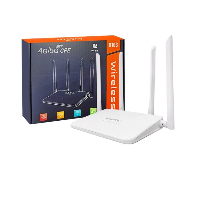 CPESIM Card 4G R103 Smart Wireless Router 5G WIFI LAN/WAN Interface USB for Mobile Networking Outdoor 12V for Home VoIP WPS