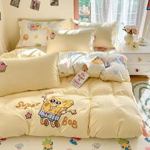 Set di quattro pezzi di biancheria da letto per <span class=keywords><strong>bambini</strong></span> con cartoni animati set di <span class=keywords><strong>lenzuola</strong></span> stampate e copripiumino - Product Image 4