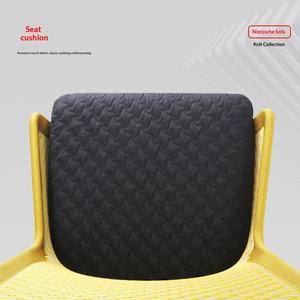 Silla de Oficina Moderna y Minimalista Saint-Ou PU Creative Lazy de Respaldo Alto para Dormitorio, Balcón, Muebles para el Hogar - Sofá Nietzsche - Product Image 4