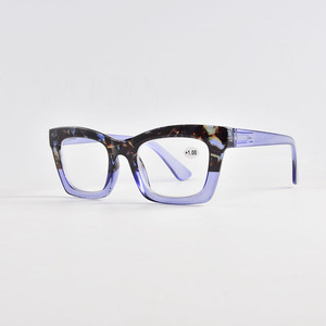 Gafas de Lectura con Filtro de Luz Azul para Mujer, Diseño Ojo de Gato Leopardo, Lentes de PC Anti-Fatiga Ocular, Bisagras de Resorte, Gafas Ópticas de Moda - Product Image 3