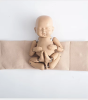 Recurso Didáctico: Muñeca Simulada de Bebé Recién Nacido para Prácticas de Fotografía, Articulaciones Flexibles, CE/ISO
