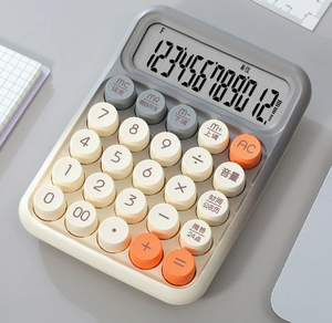 Calculatrice en plastique rose 10 chiffres, alimentée par piles, conception de clavier basique à usage général - Product Image 3