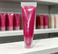 Tube de gloss à lèvres souple imprimé sur mesure, tube vide pour huile à lèvres, sérum, emballage pour cosmétiques pour les lèvres