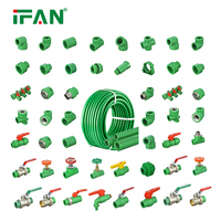 Raccords de tuyauterie PPR IFAN Flawless 20-125MM, matériaux de plomberie DIN 8078 PN25, coudes et tés pour alimentation en eau